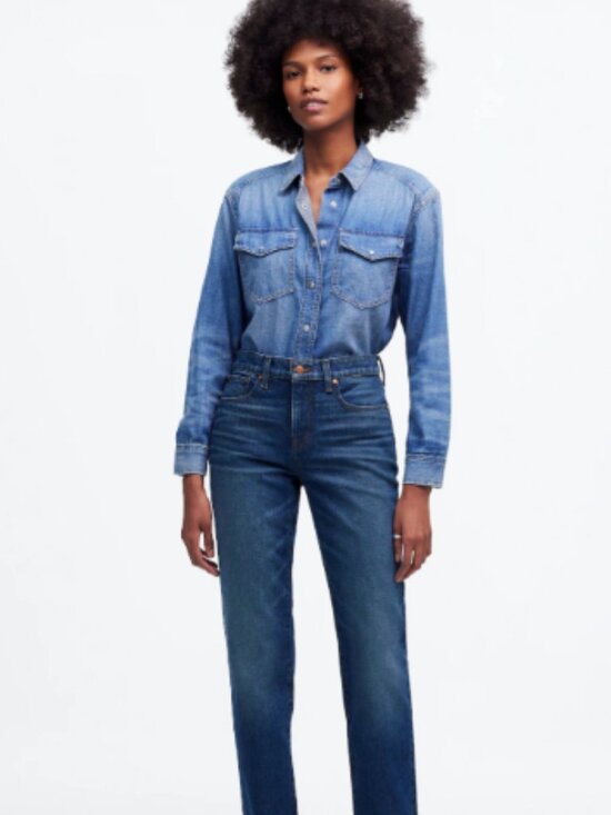 Madewell Denim - Madewell The '90s Straight Mid-Rise Jean Size 27